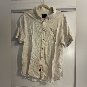 Rails Carson Louis Leaf Red and White Button Down